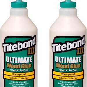 Titebond 1415 III Ultimate Wood Glue, 32-Ounce Bottle,Tan, 1 Qt (Pack of 2)